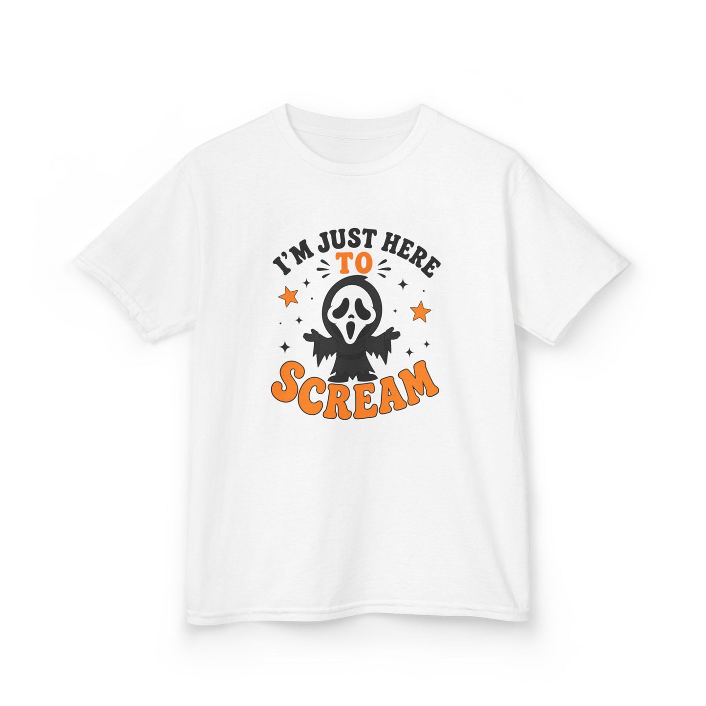 I'm Just Here to Scream Kids Shirt
