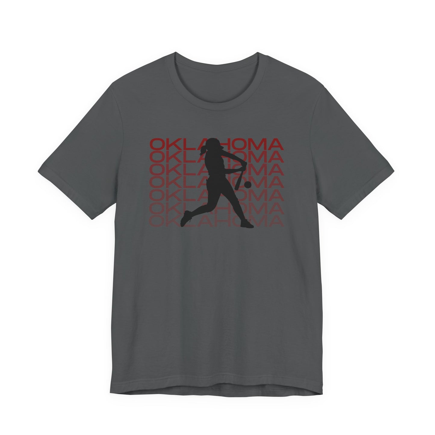 Oklahoma Softball Graphic Tee | Athletic Heather Bella Canvas Shirt | Softball Fan Tee | Game Day Shirt