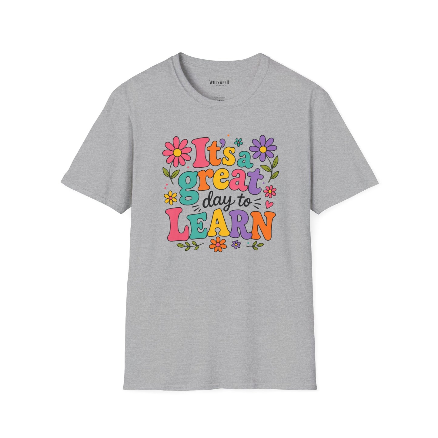 It's a Great Day to Learn Shirt | Teacher Tee | Colorful Back to School Graphic T-Shirt