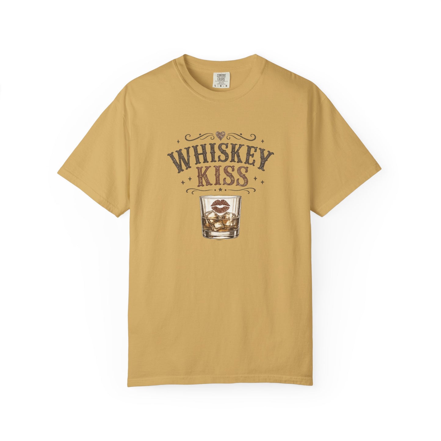 Whiskey Kiss Shirt, Country Graphic Tee, Western Cute Cowgirl Shirt, Vintage Whiskey Tee, Cute Country Outfit Top