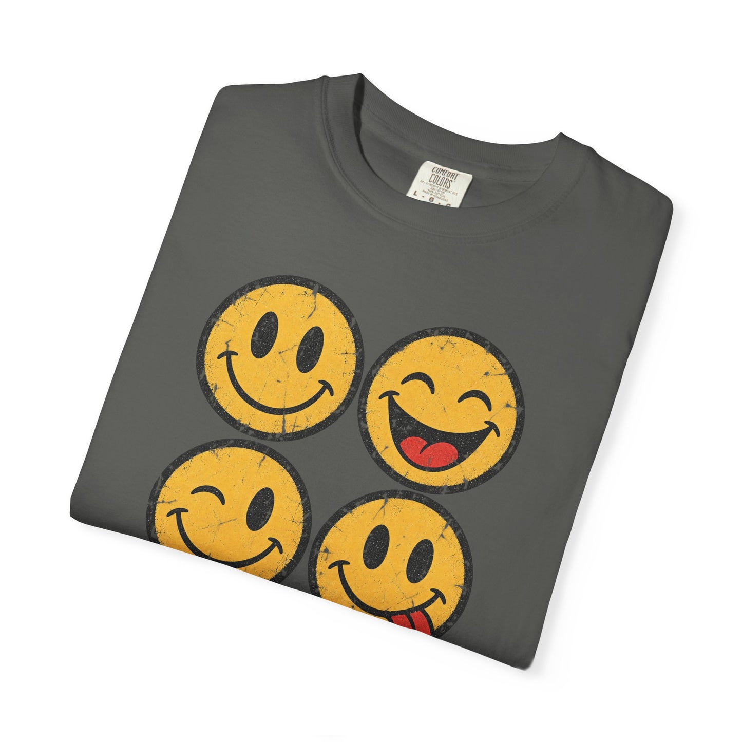 Vintage Happy Faces Graphic Tee