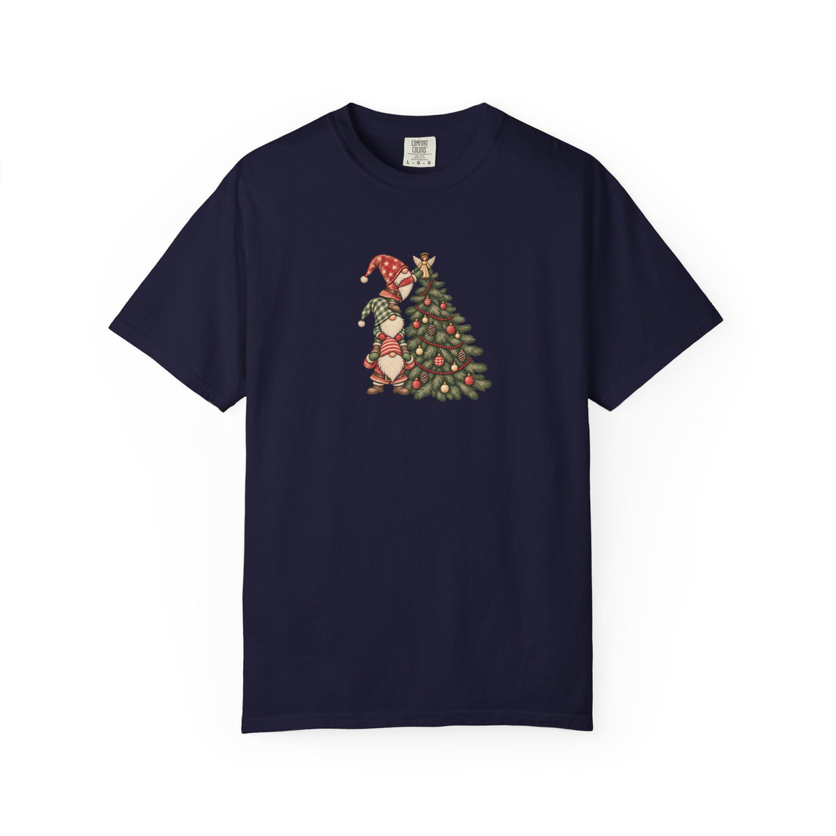Christmas Gnome Graphic Tee | Cute Holiday Comfort Colors Shirt