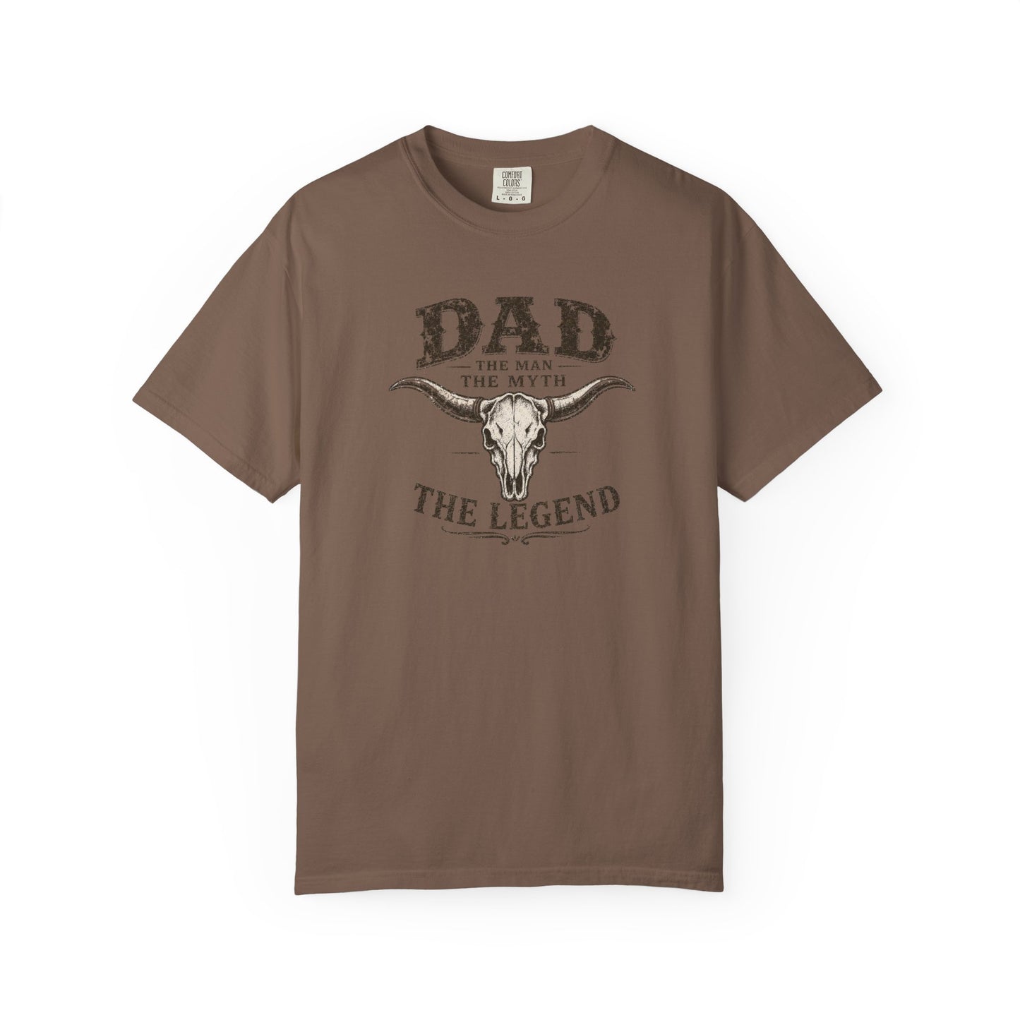 Western Dad Graphic Tee | Vintage Father’s Day Shirt | The Man The Myth The Legend Tee | Rustic Longhorn Dad Shirt