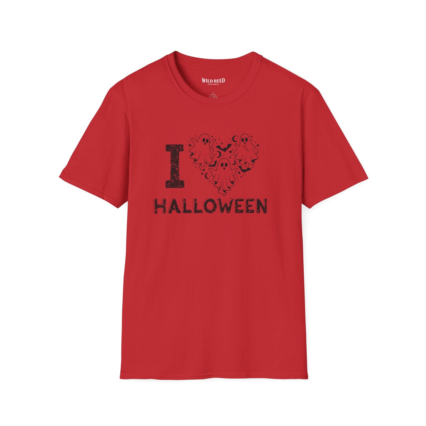 I Love Halloween Ghost Heart T-Shirt