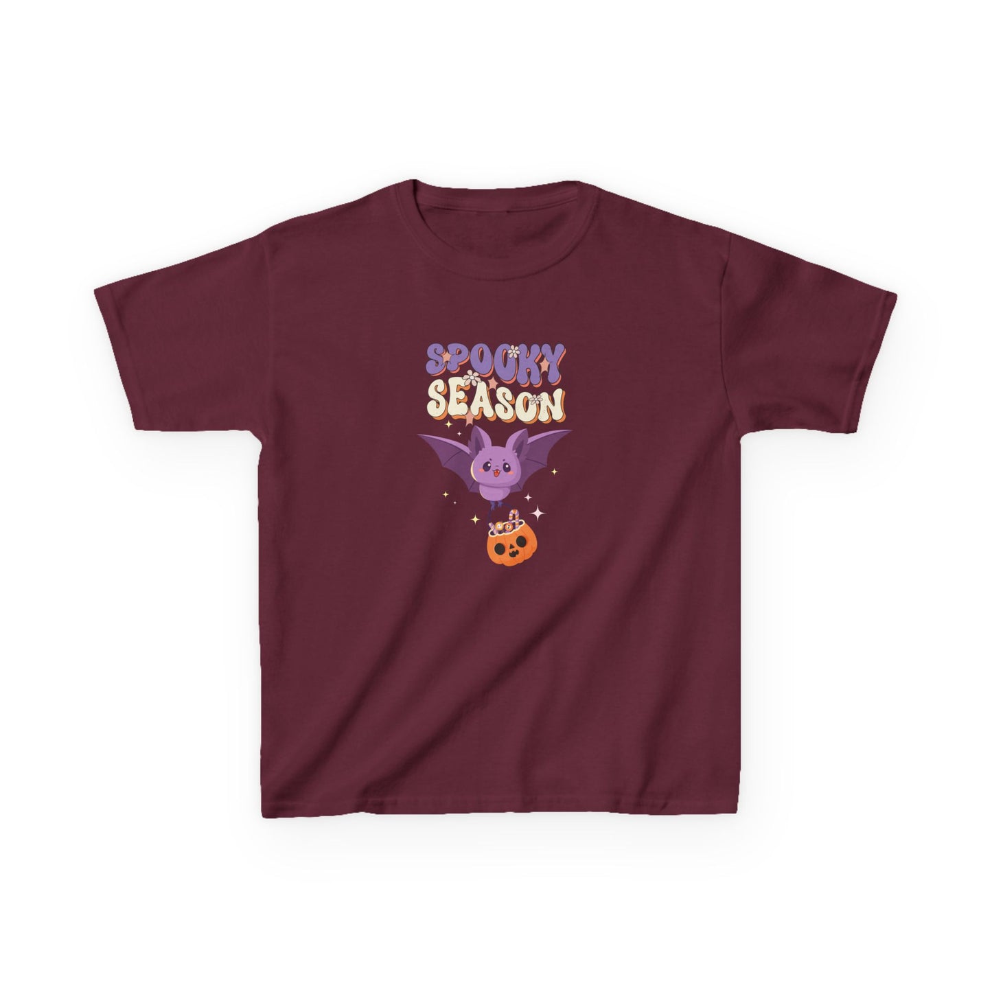 Spooky Season Bat Kids Halloween T-Shirt