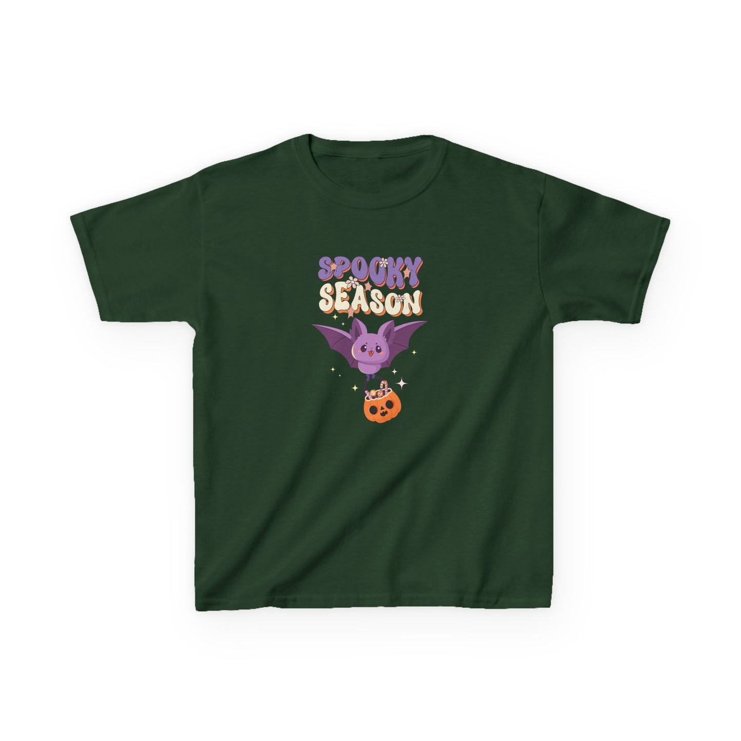 Spooky Season Bat Kids Halloween T-Shirt