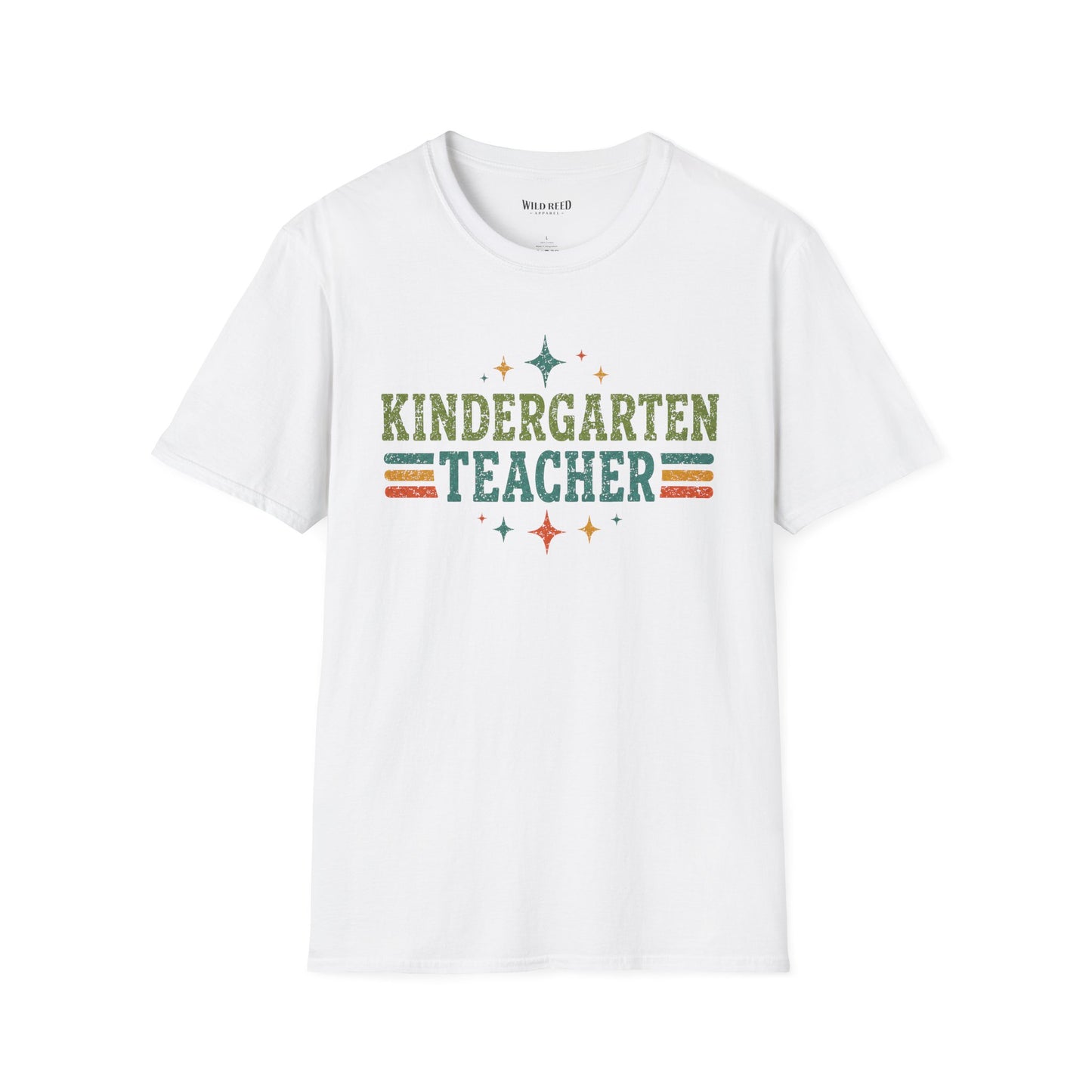 Kindergarten Teacher Shirt | Back to School Teacher Tee | Retro Grade Level Graphic T-Shirt
