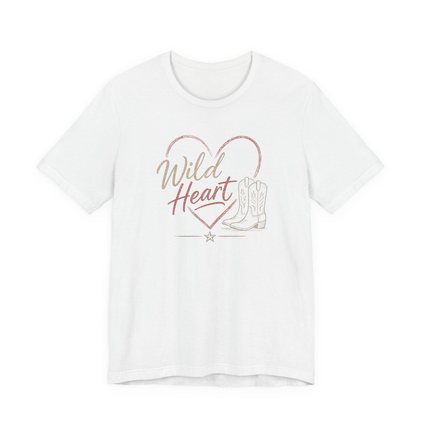Wild Heart Cowboy Boots Graphic Tee | Western Graphic Shirt | Country Concert Outfit | Cowgirl Style Tee