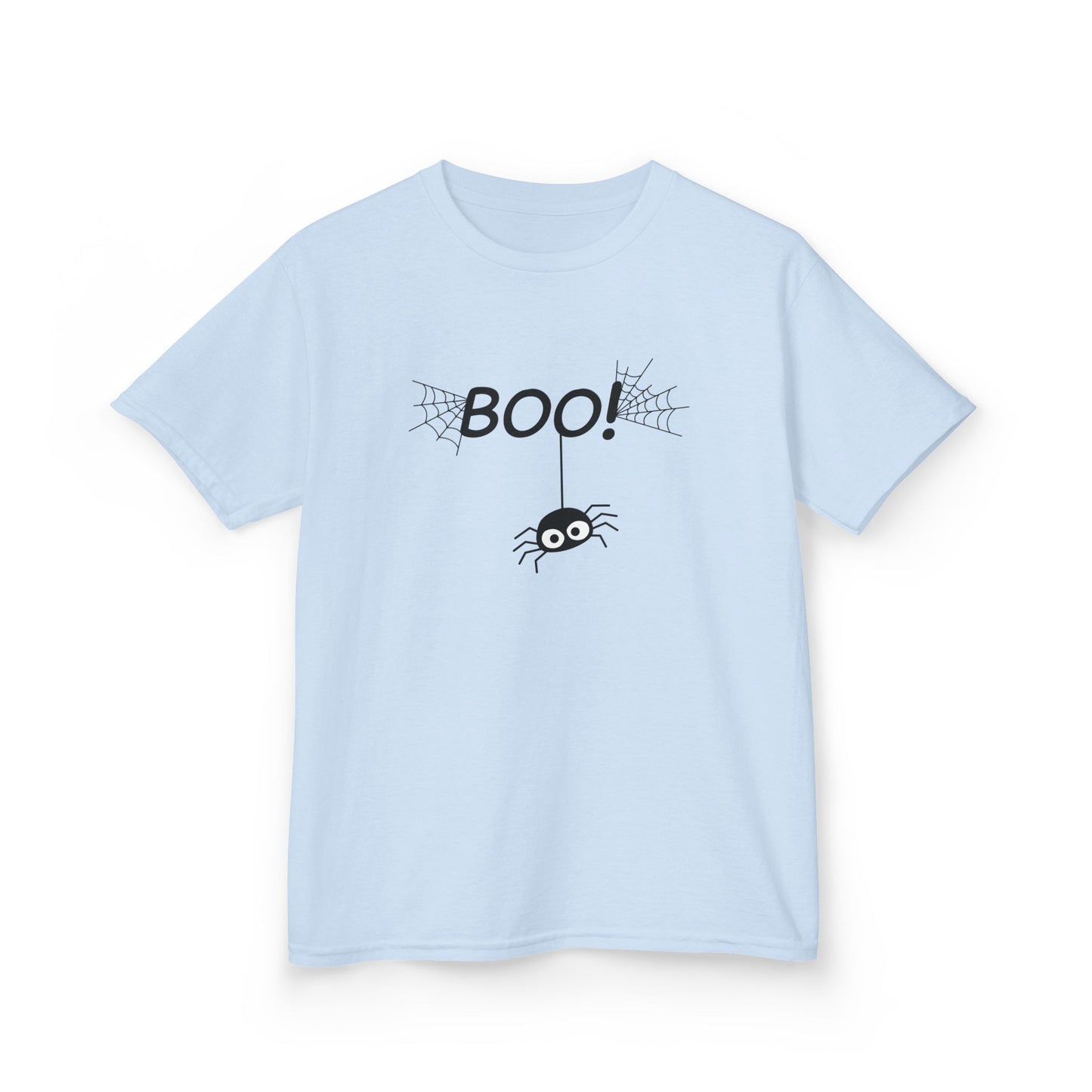Boo Spider Kids T-Shirt | Cute Halloween Spider Youth Graphic Tee for Boys & Girls