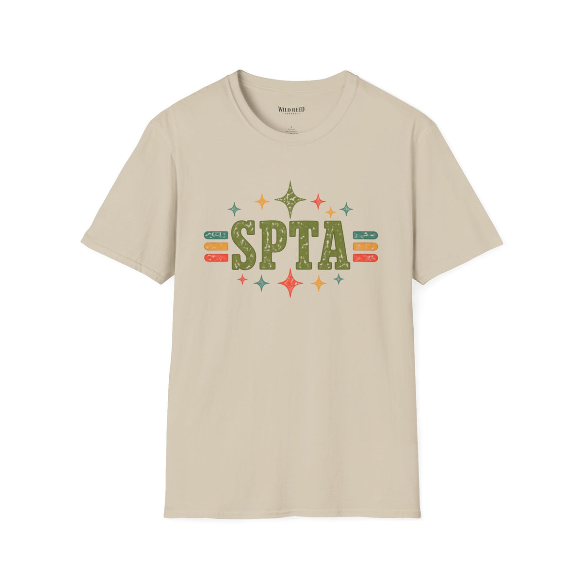 SPTA Retro Collegiate Graphic Tee | School Support Staff Shirt