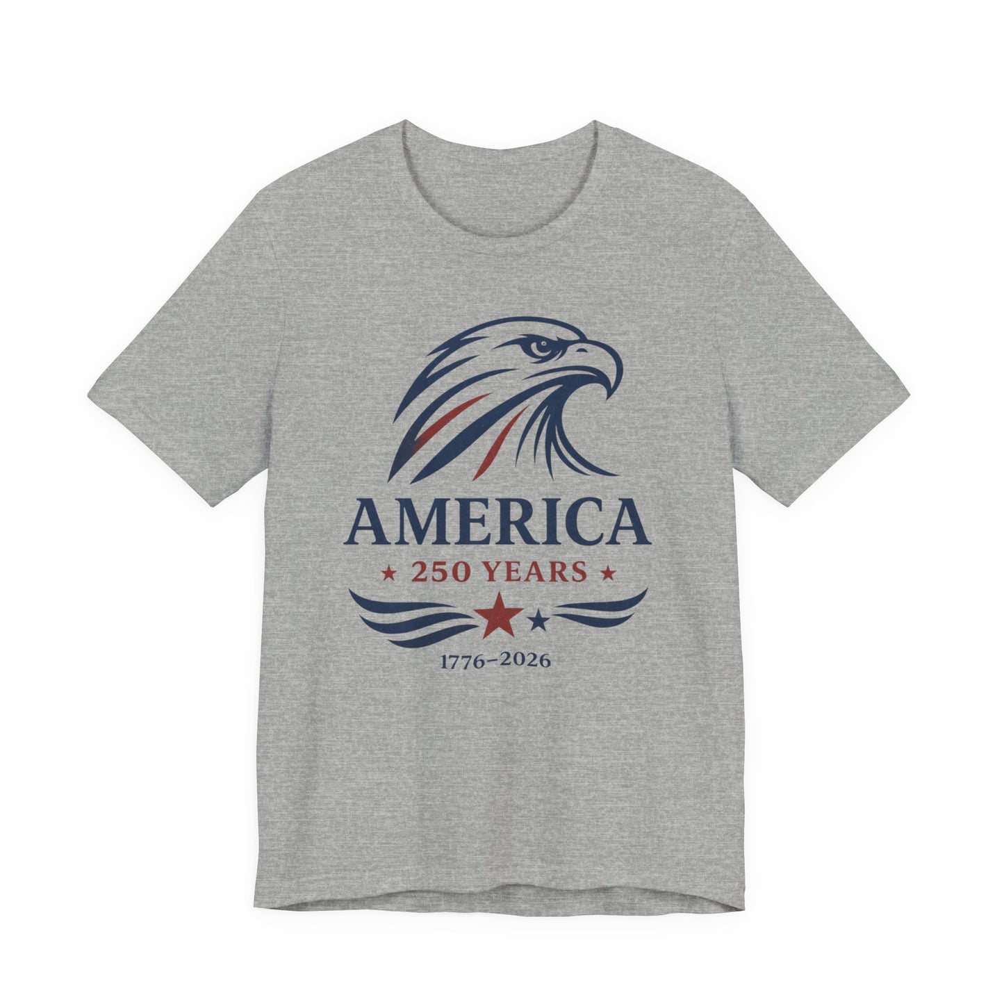 America 250 Years Eagle Graphic Tee • 1776–2026 Patriotic Shirt • Vintage USA Independence T-Shirt • Wild Reed Apparel