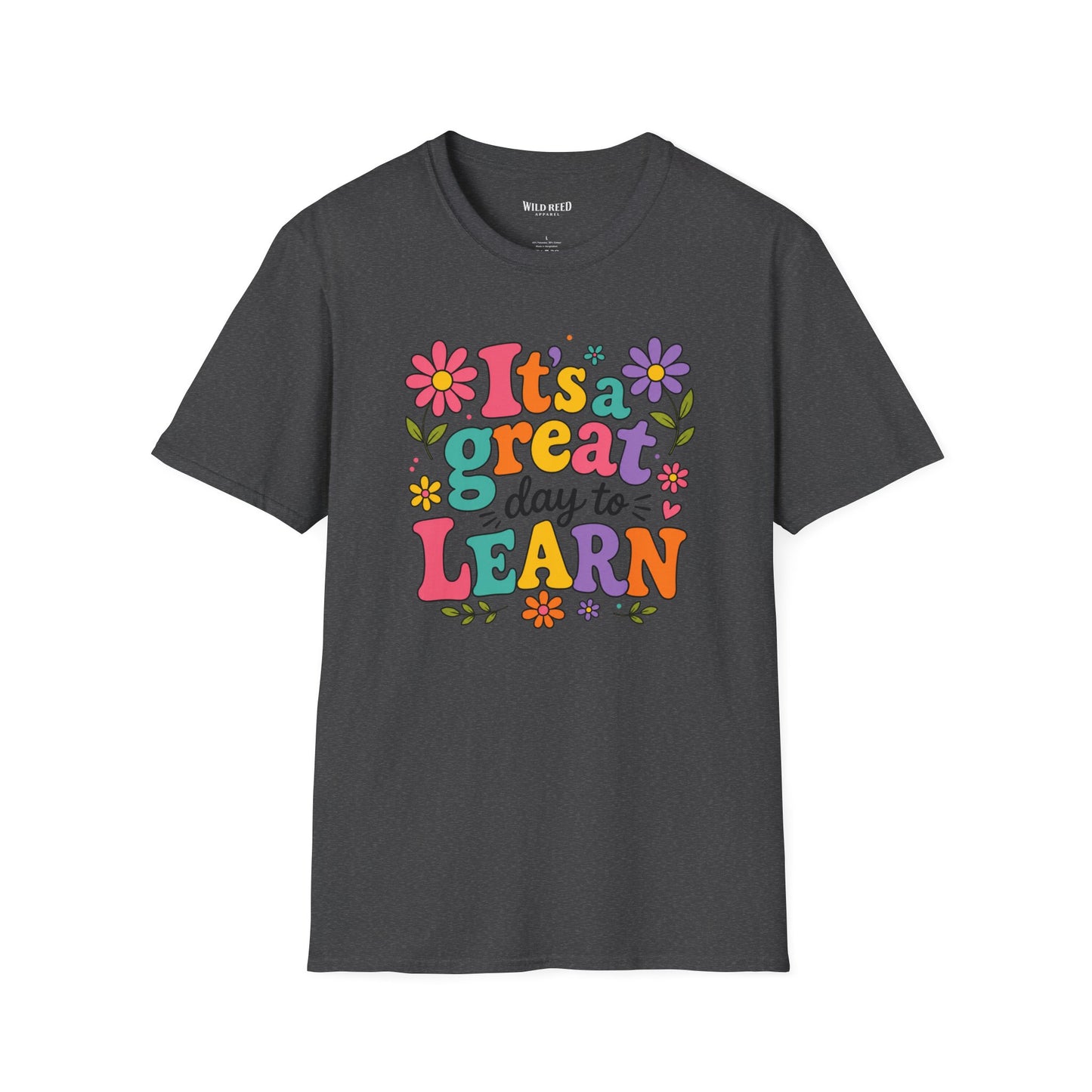 It's a Great Day to Learn Shirt | Teacher Tee | Colorful Back to School Graphic T-Shirt