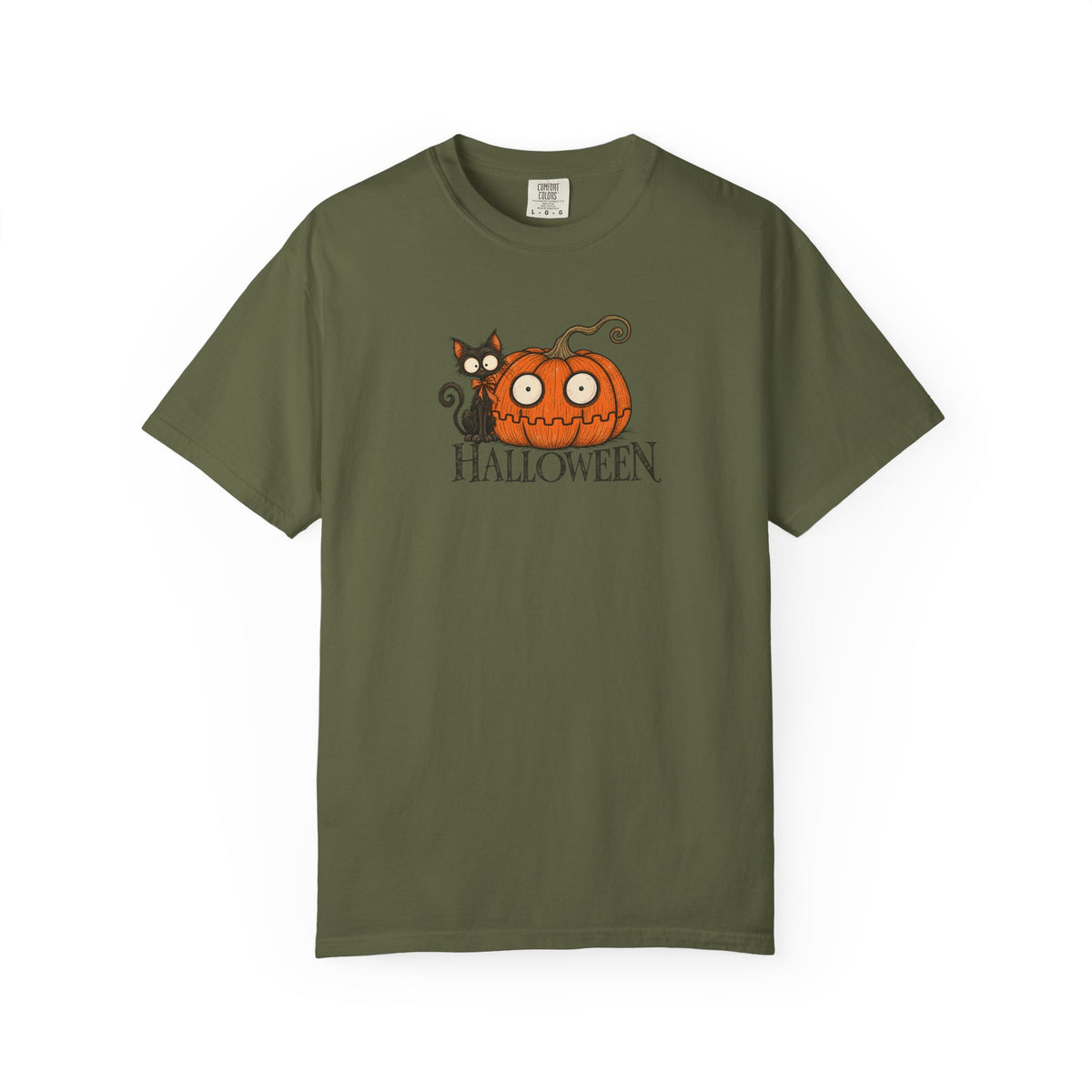 Vintage Halloween Pumpkin Graphic Tee | Comfort Colors 1717 Fall Shirt