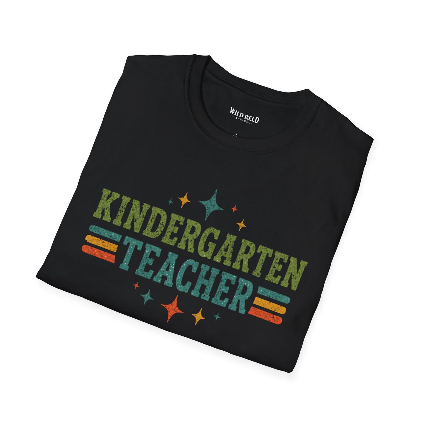 Kindergarten Teacher Shirt | Back to School Teacher Tee | Retro Grade Level Graphic T-Shirt