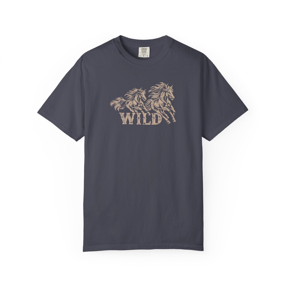 Wild Running Horses Vintage Western Tee
