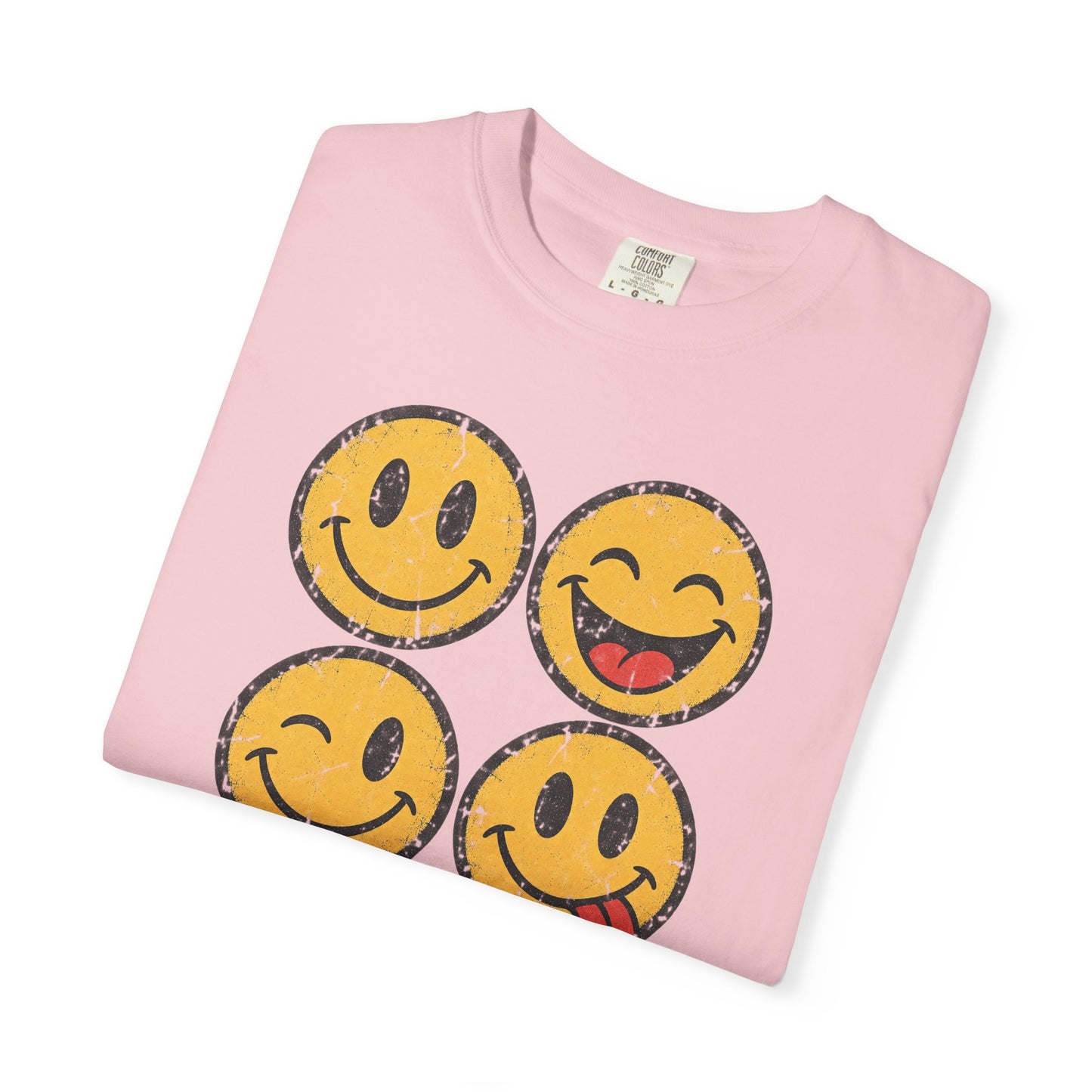 Vintage Happy Faces Graphic Tee