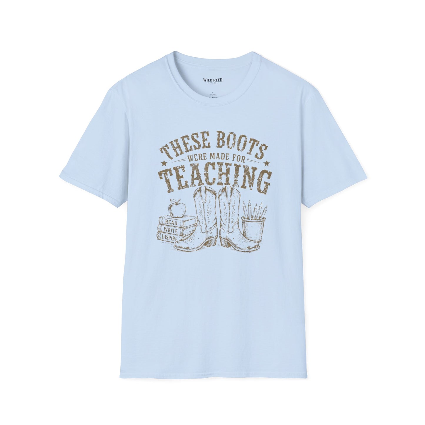 These Boots Were Made for Teaching Shirt | Vintage Western Teacher Tee | Cowgirl Graphic T-Shirt