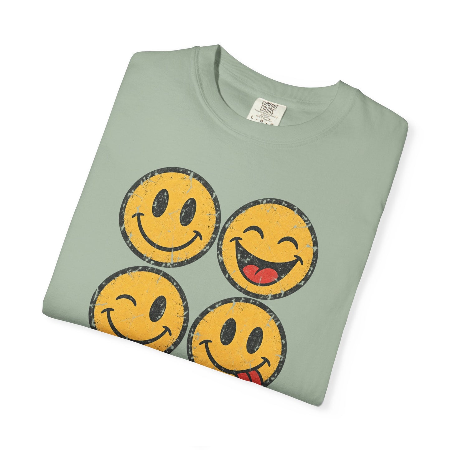 Vintage Happy Faces Graphic Tee