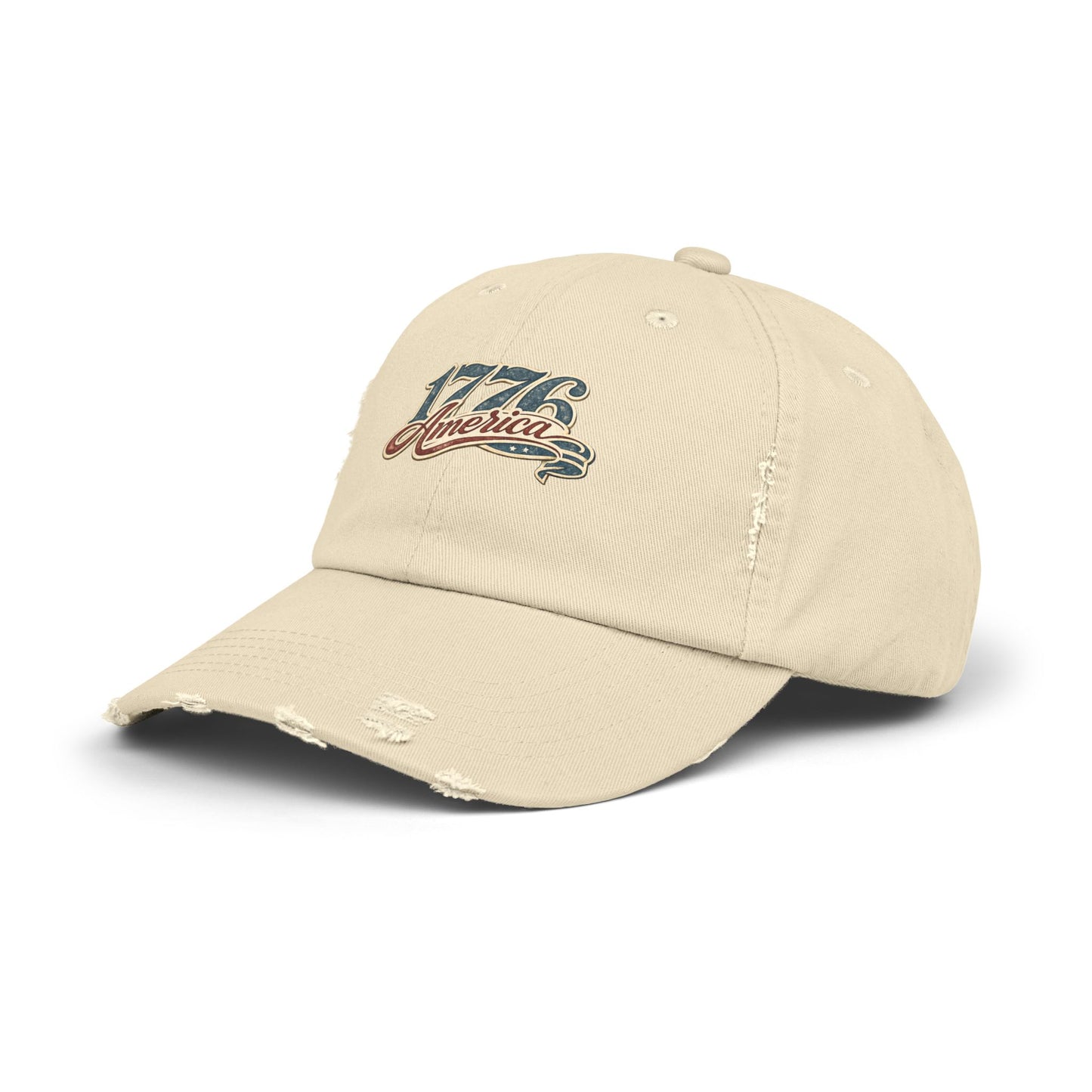 America 1776 Distressed Cap • Patriotic Vintage Hat • Americana Baseball Cap • Unisex Graphic Hat