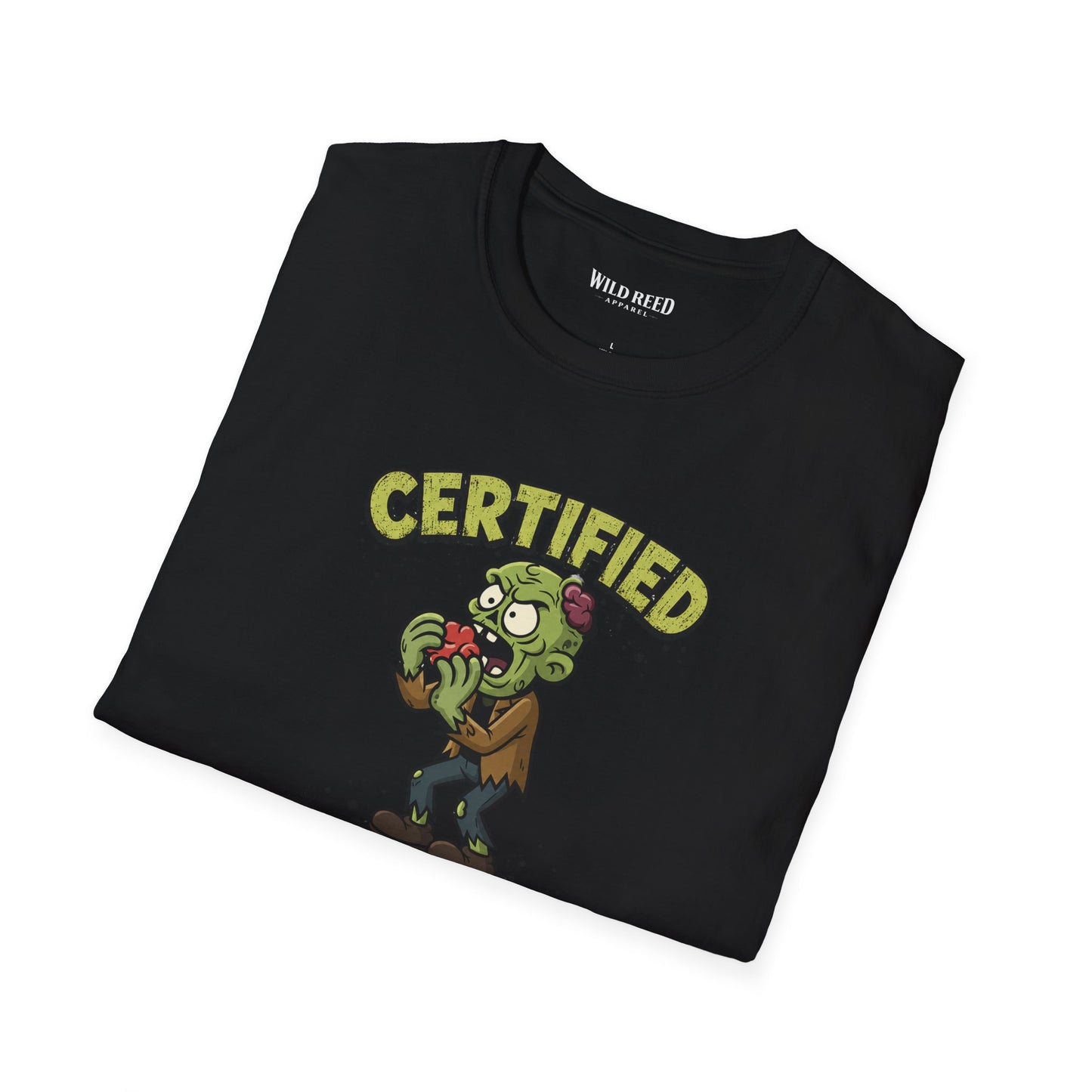Certified Foodie Funny Zombie Graphic Tee