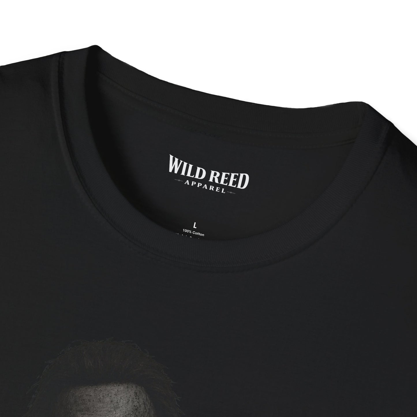 Masked Boogeyman Heart Hands Stealth Black-on-Black Graphic Tee