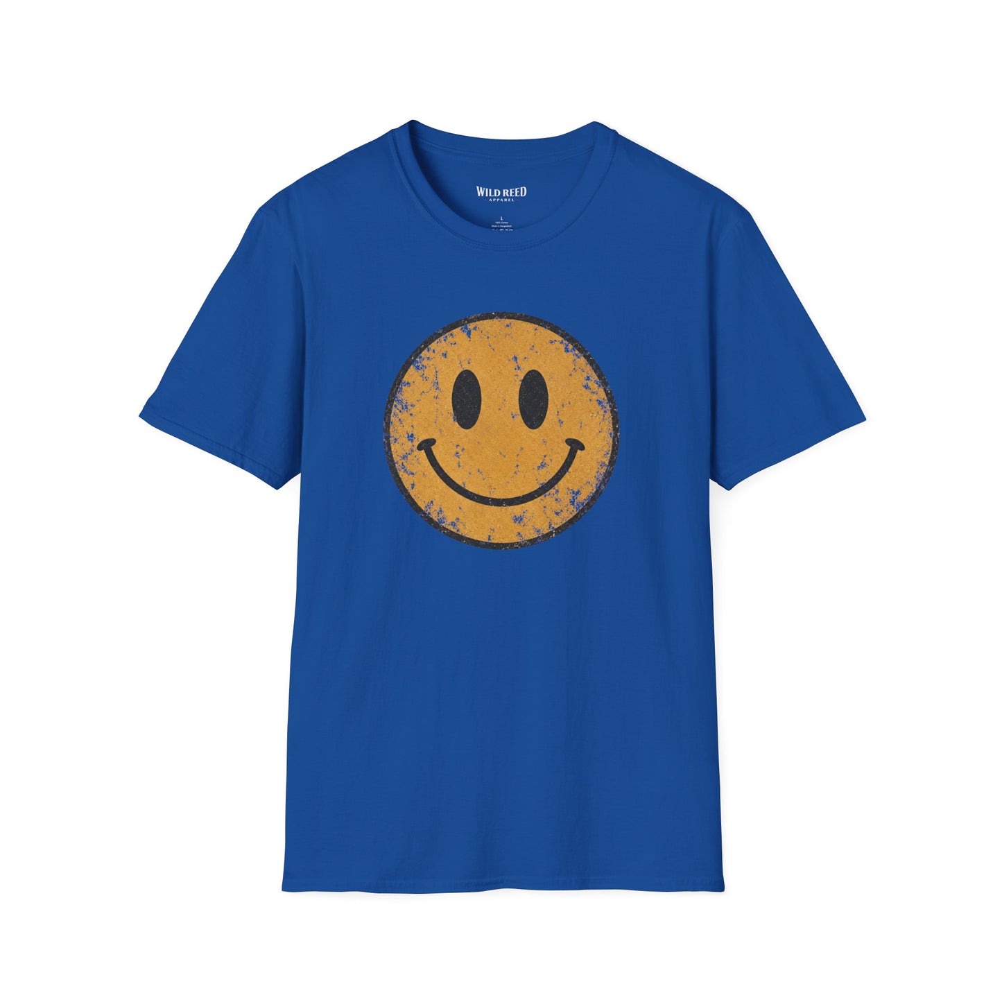 Vintage Distressed Smiley Face Graphic Tee | Retro Happy Face Shirt | Western Boho Aesthetic T-Shirt