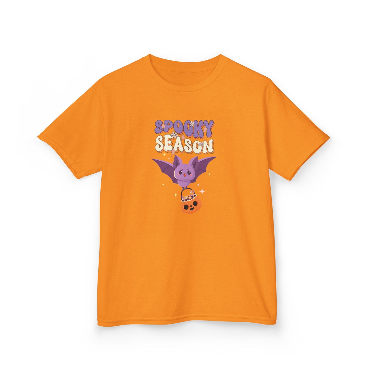 Spooky Season Bat Kids T-Shirt | Cute Halloween Youth Graphic Tee for Boys & Girls