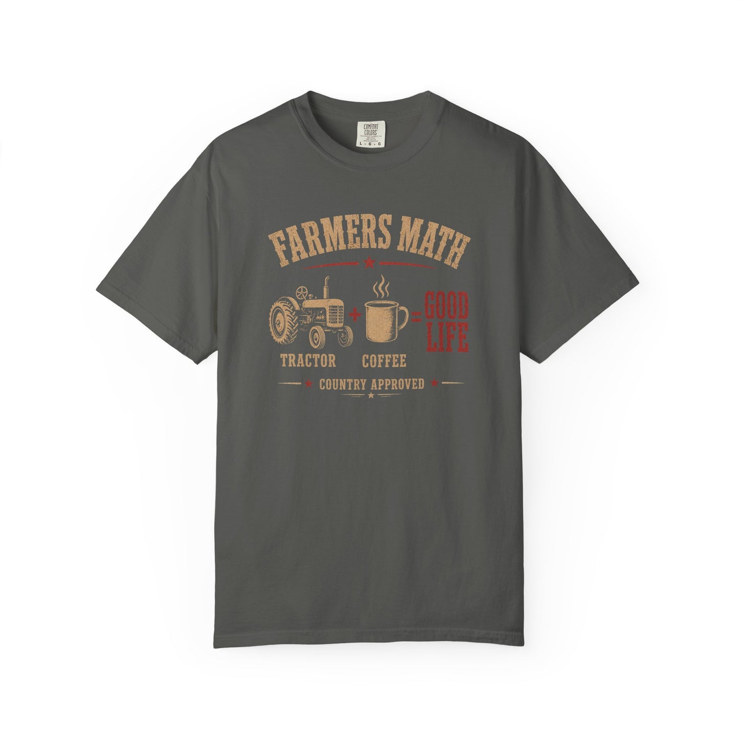 Boutique country tee styled for everyday wear in pepper
