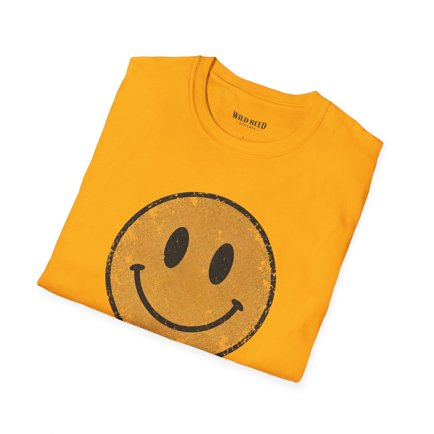 Vintage Distressed Smiley Face Graphic Tee | Retro Happy Face Shirt | Western Boho Aesthetic T-Shirt