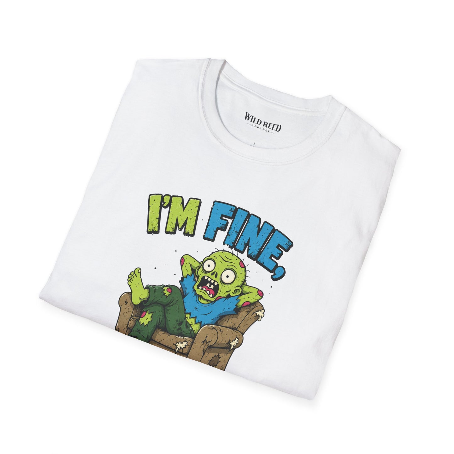 I’m Fine Really Funny Zombie Graphic Tee