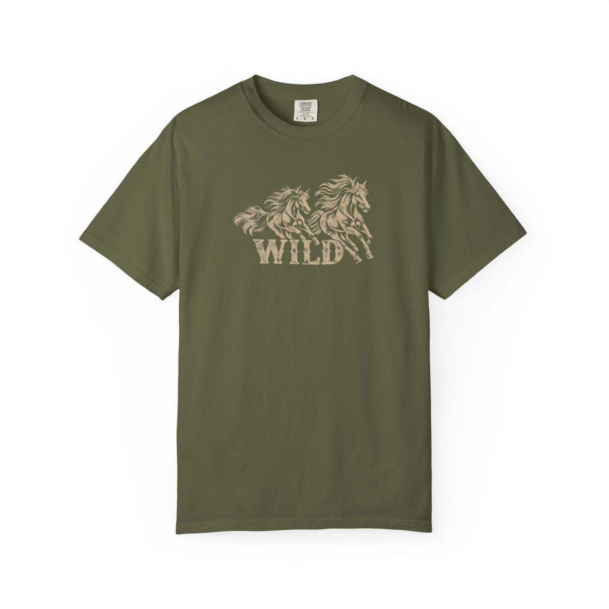 Wild Running Horses Vintage Western Tee