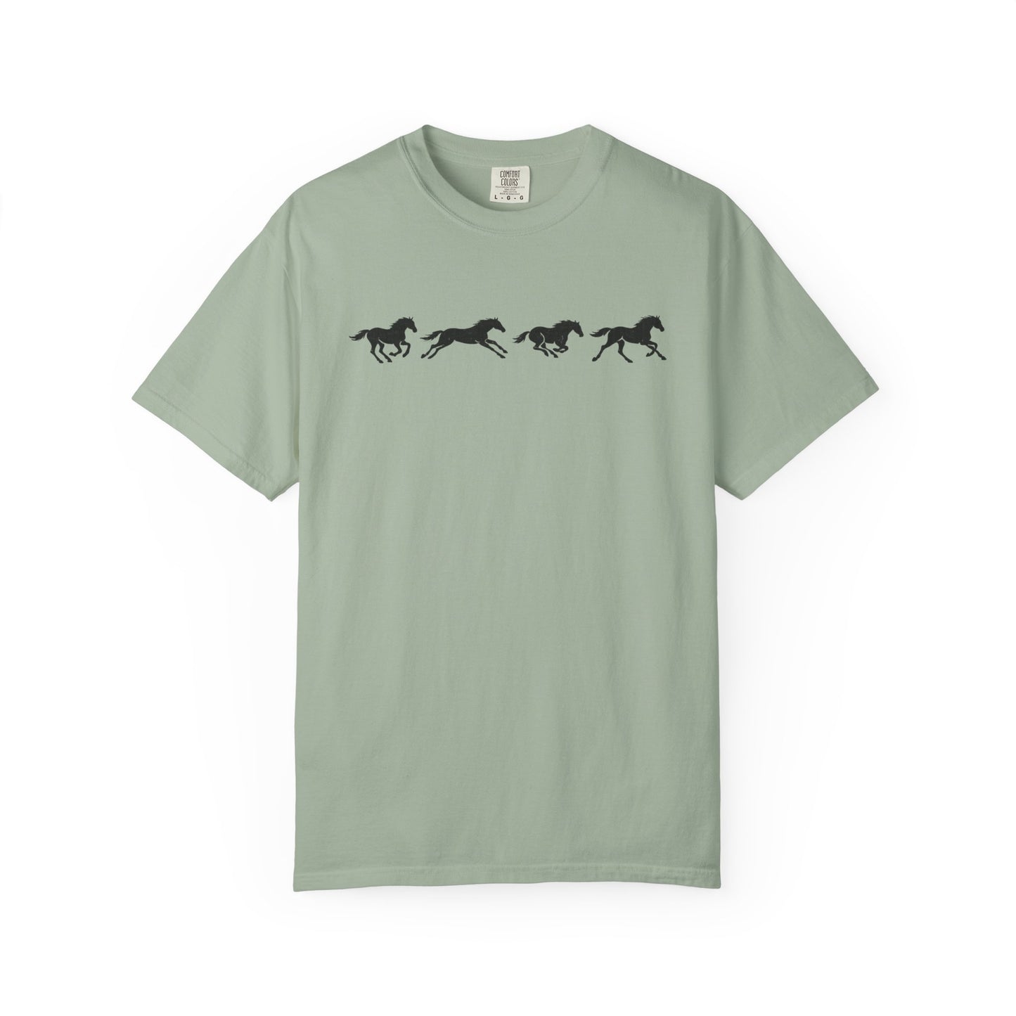 Running Horses Vintage Western Graphic Tee