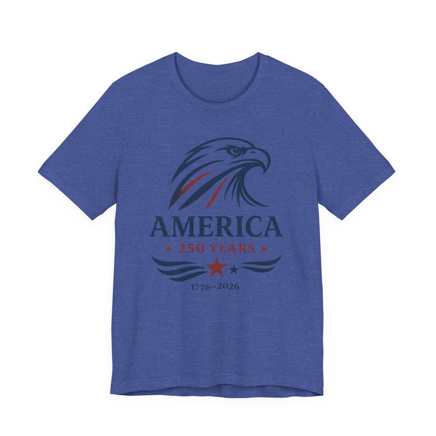 America 250 Years Eagle Graphic Tee • 1776–2026 Patriotic Shirt • Vintage USA Independence T-Shirt • Wild Reed Apparel