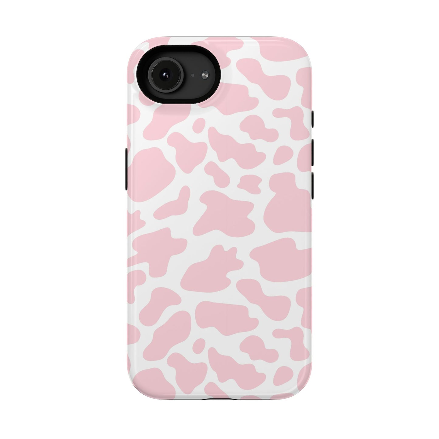 Handyhülle mit Kuhflecken-Muster in Rosatönen – Western-Stil in neutralen Farben