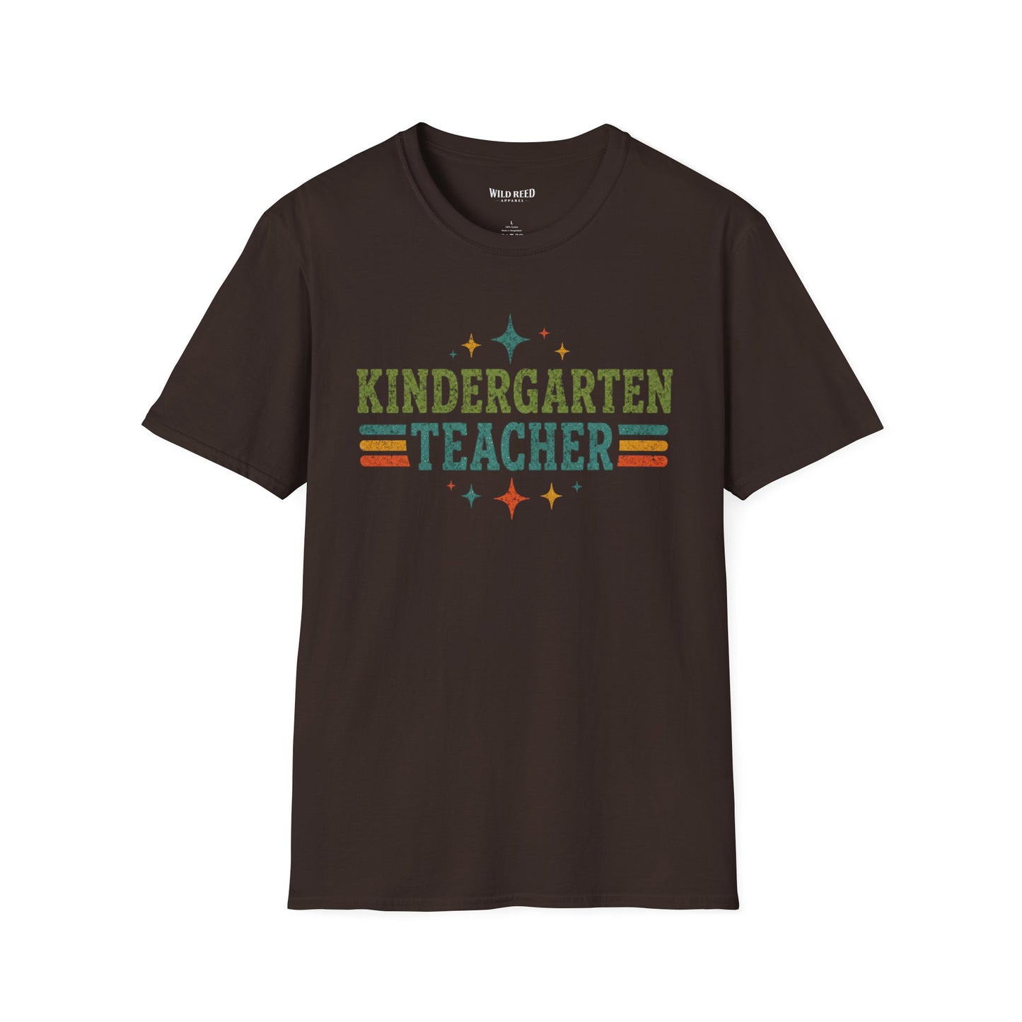 Kindergarten Teacher Shirt | Back to School Teacher Tee | Retro Grade Level Graphic T-Shirt