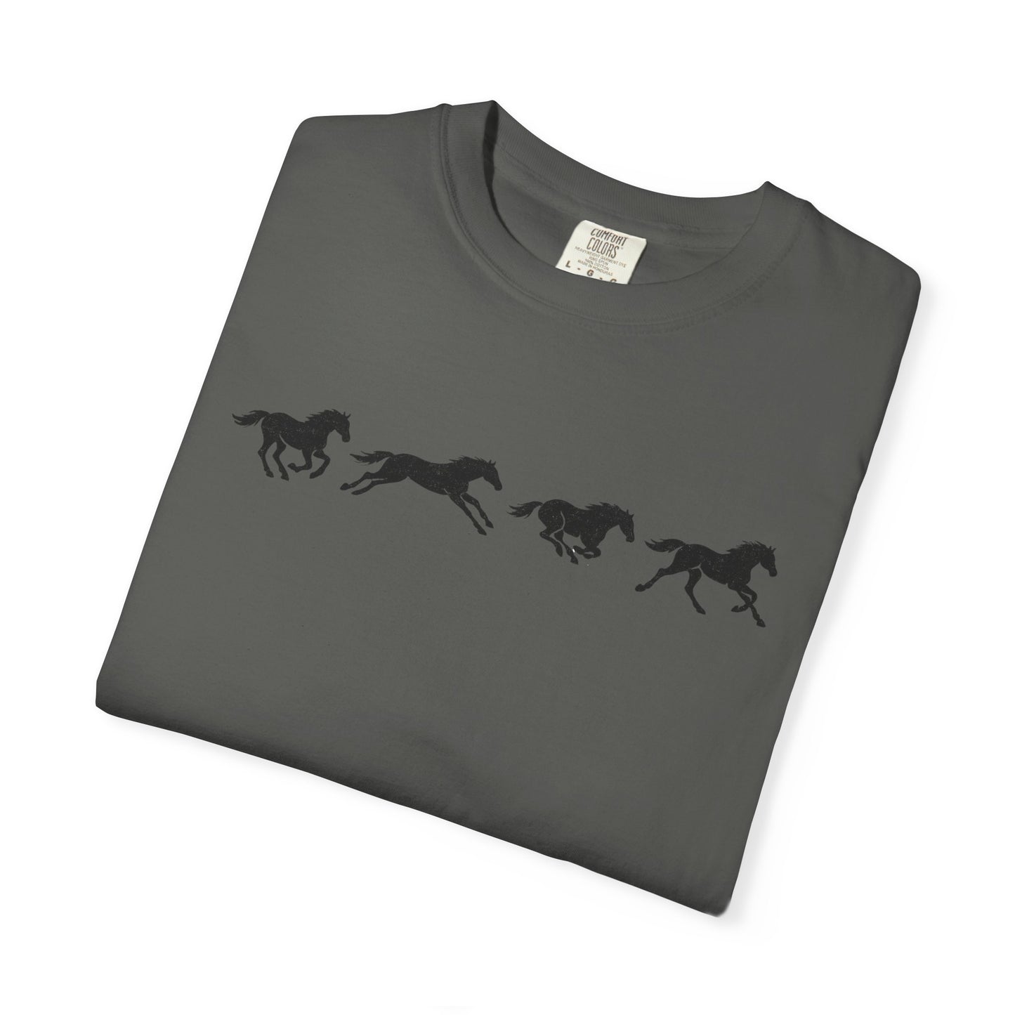 Running Horses Vintage Western Graphic Tee