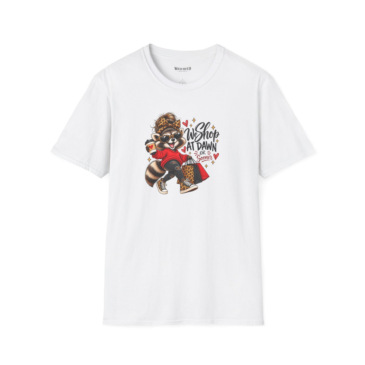 We Shop at Dawn Raccoon Shirt | Funny Black Friday Tee