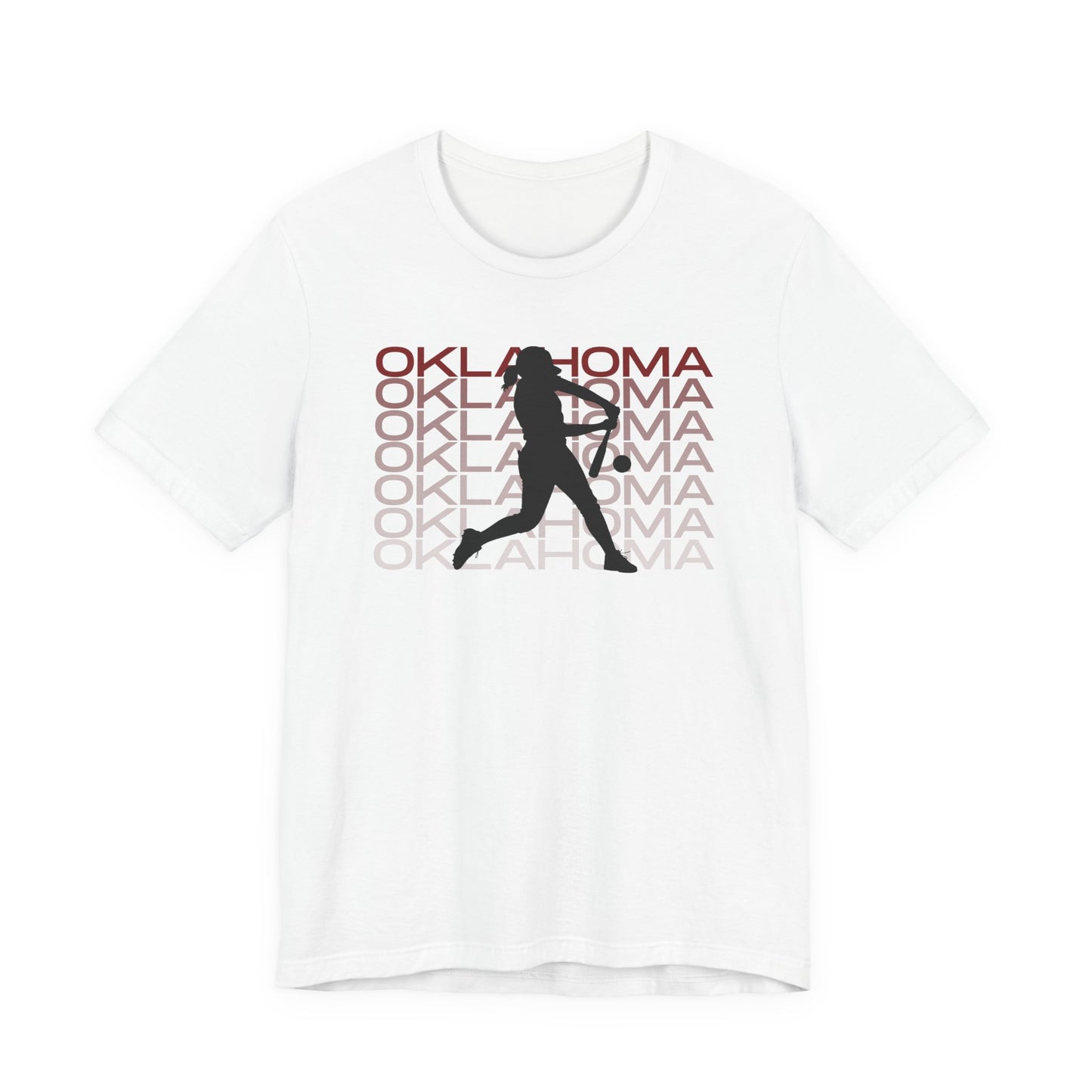 Oklahoma Softball Graphic Tee | Athletic Heather Bella Canvas Shirt | Softball Fan Tee | Game Day Shirt