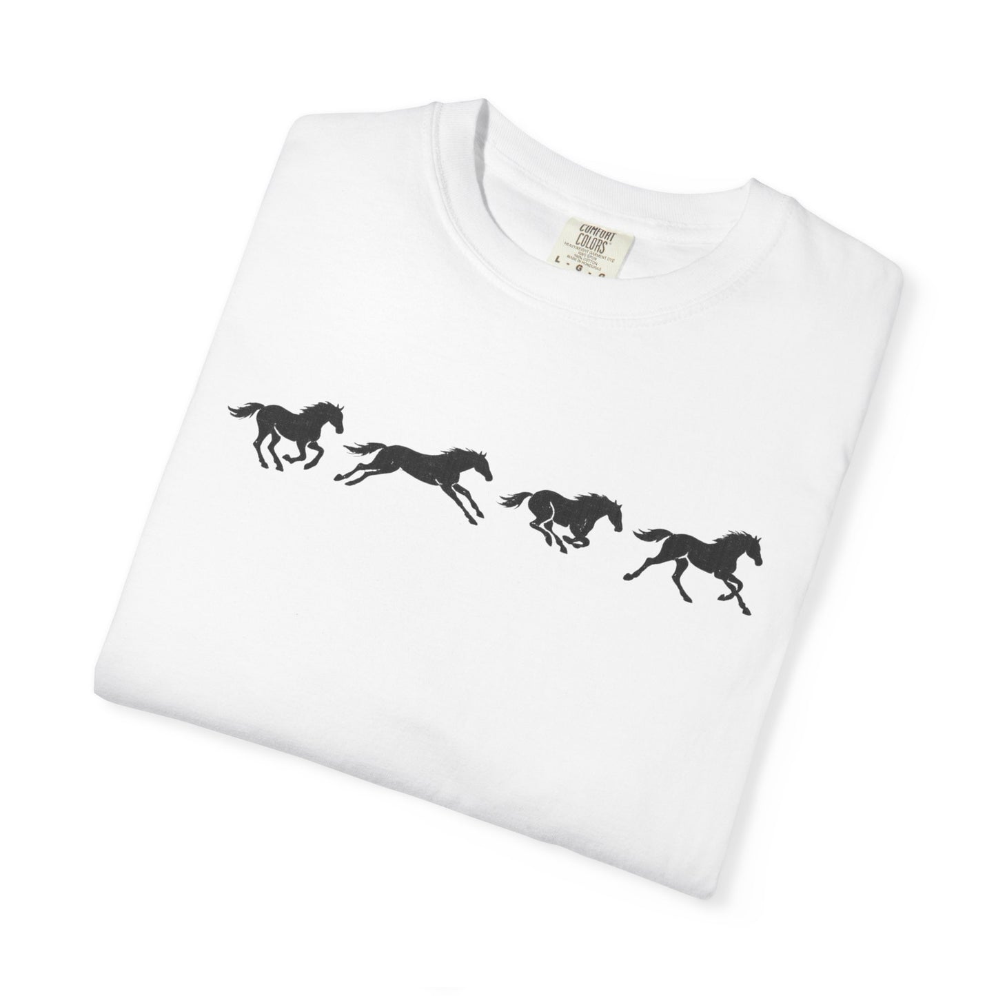 Running Horses Vintage Western Graphic Tee