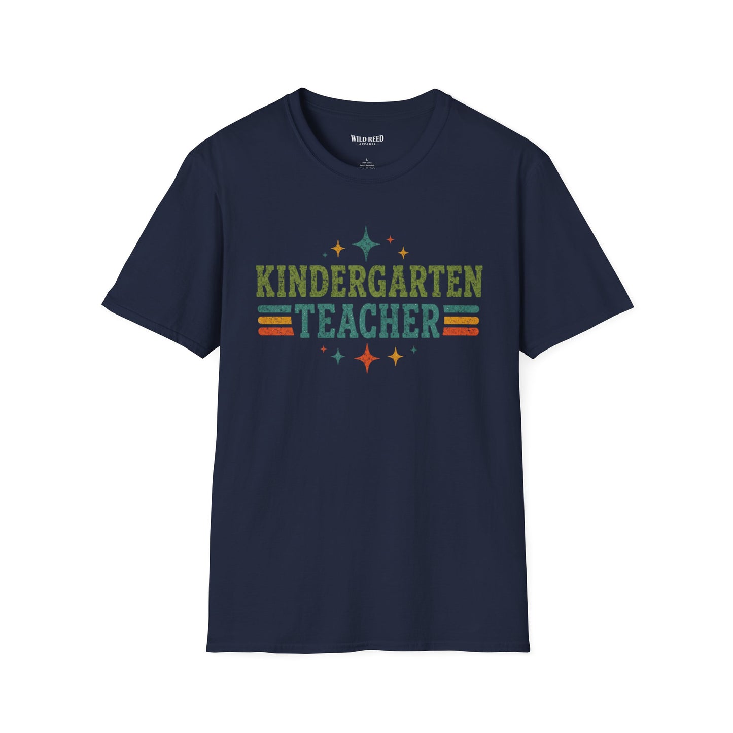 Kindergarten Teacher Shirt | Back to School Teacher Tee | Retro Grade Level Graphic T-Shirt