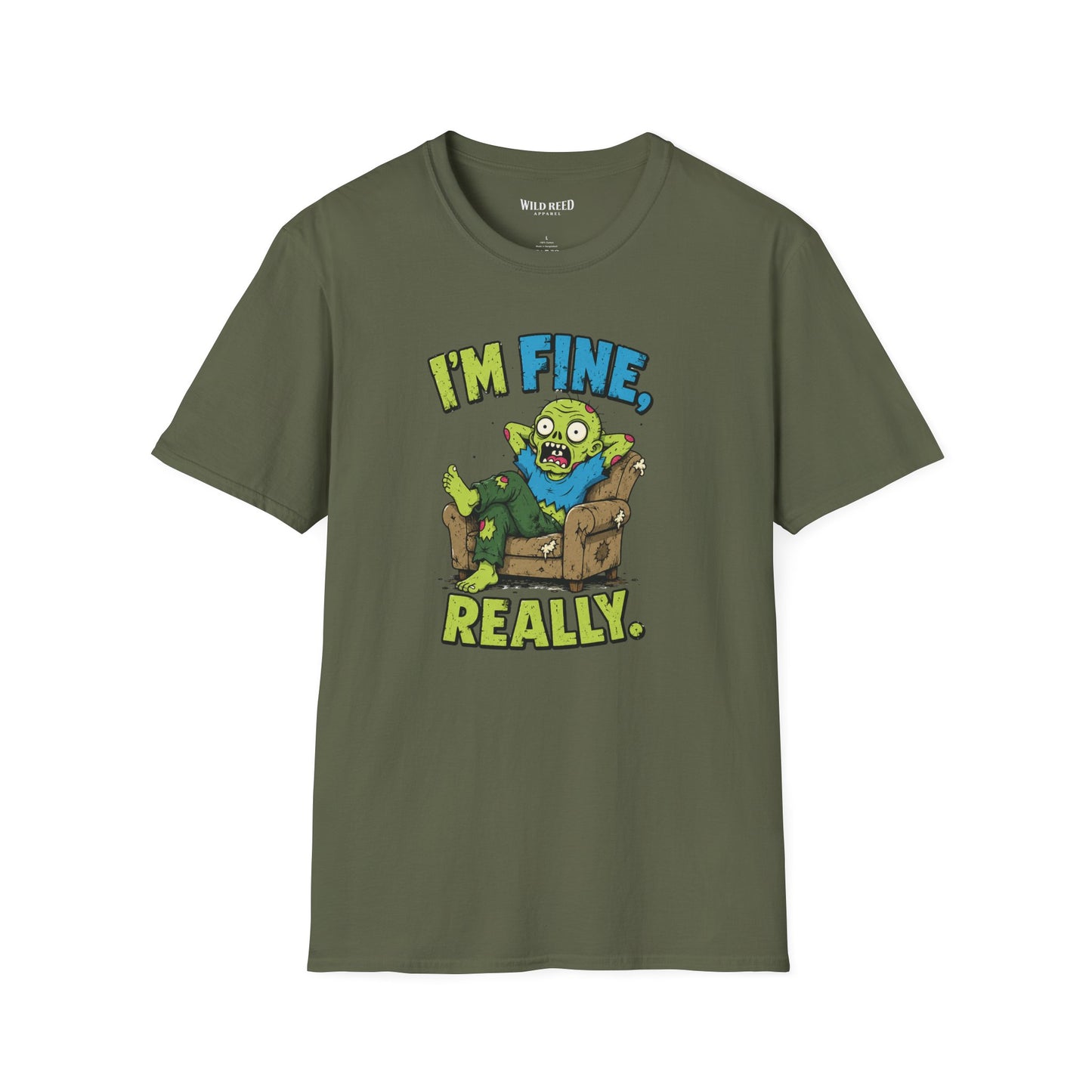 I’m Fine Really Funny Zombie Graphic Tee