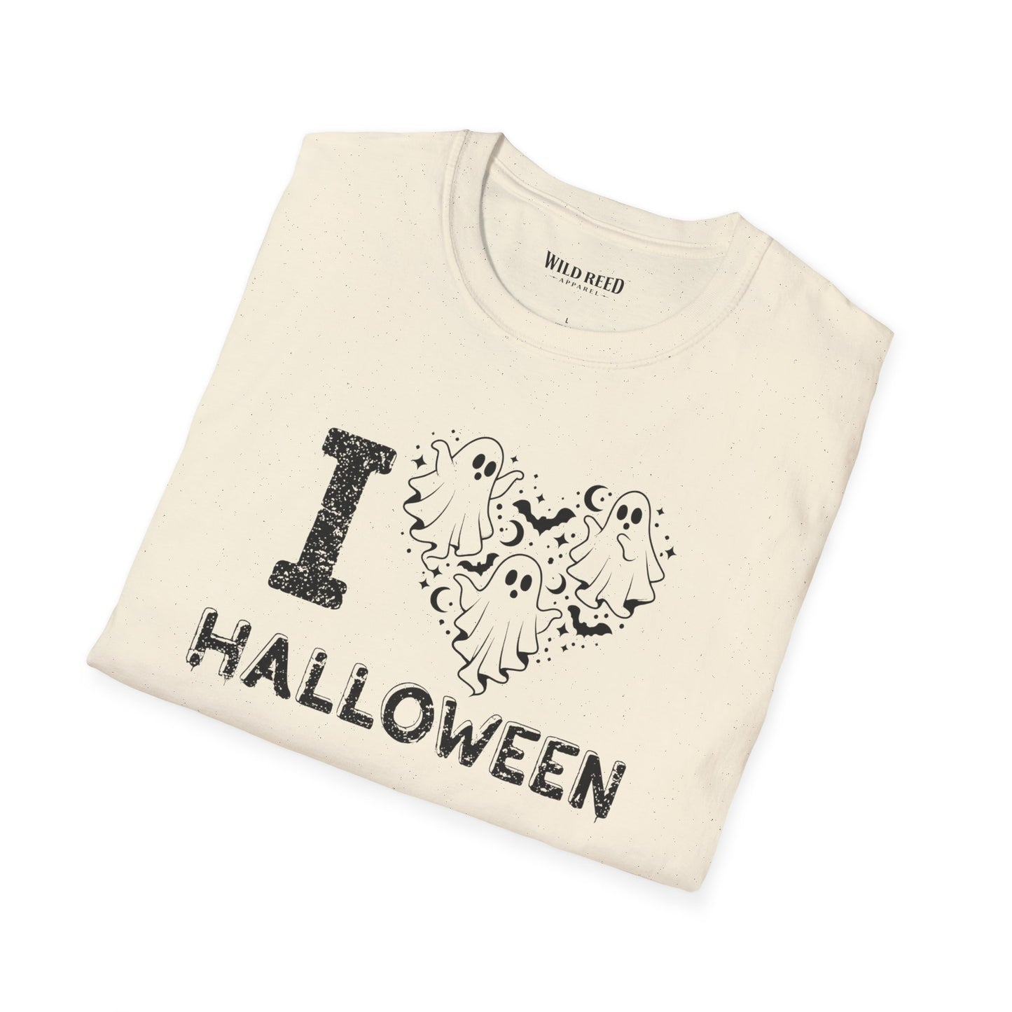 I Love Halloween Ghost Heart T-Shirt