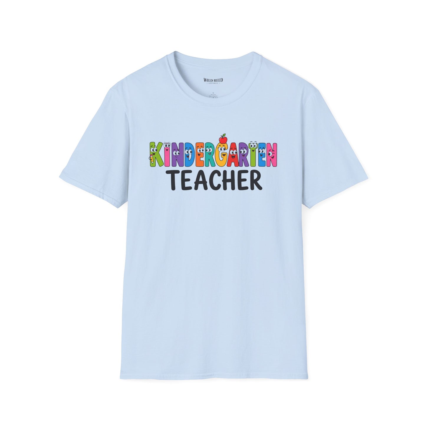 Kindergarten Teacher Shirt | Colorful Teacher Tee | Back to School Graphic T-Shirt