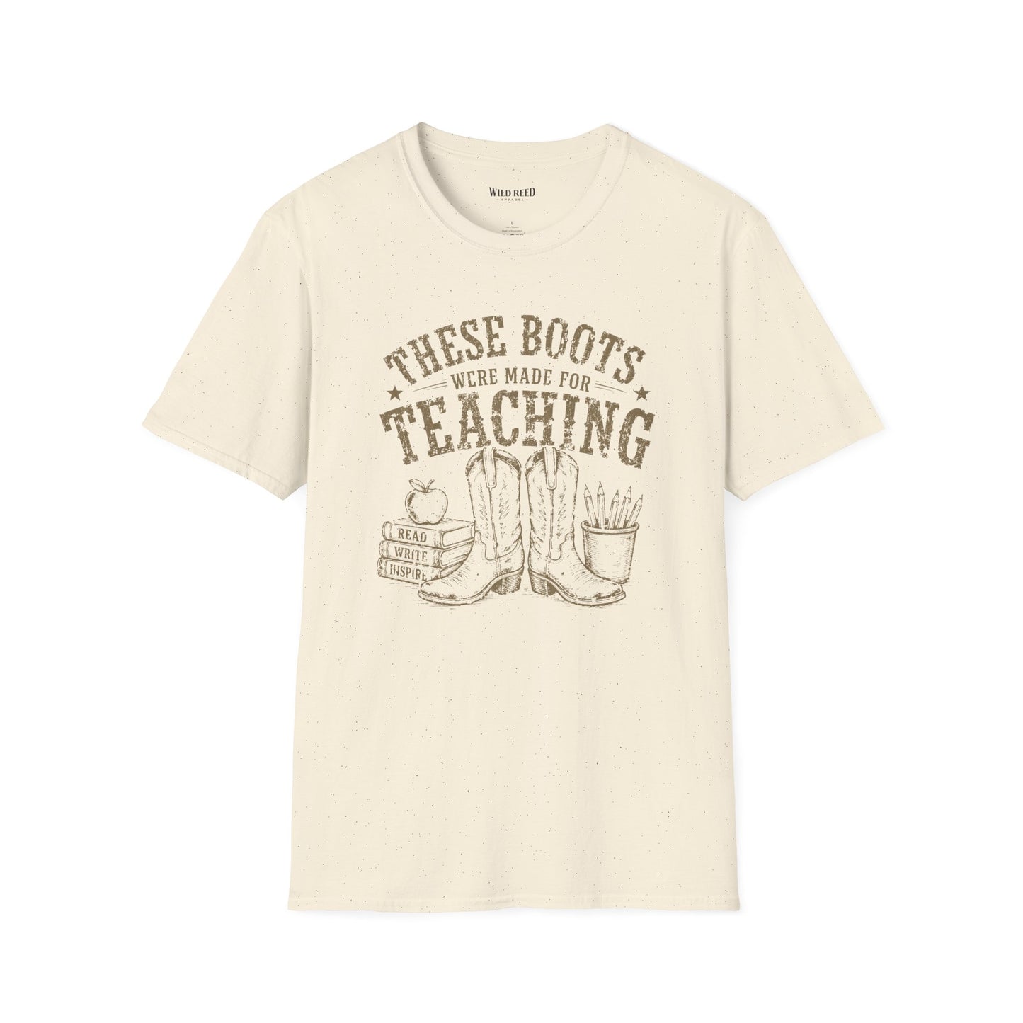 These Boots Were Made for Teaching Shirt | Vintage Western Teacher Tee | Cowgirl Graphic T-Shirt