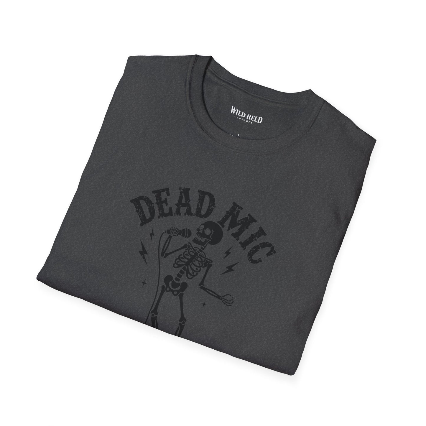 Dead Mic Society Skeleton Halloween T-Shirt
