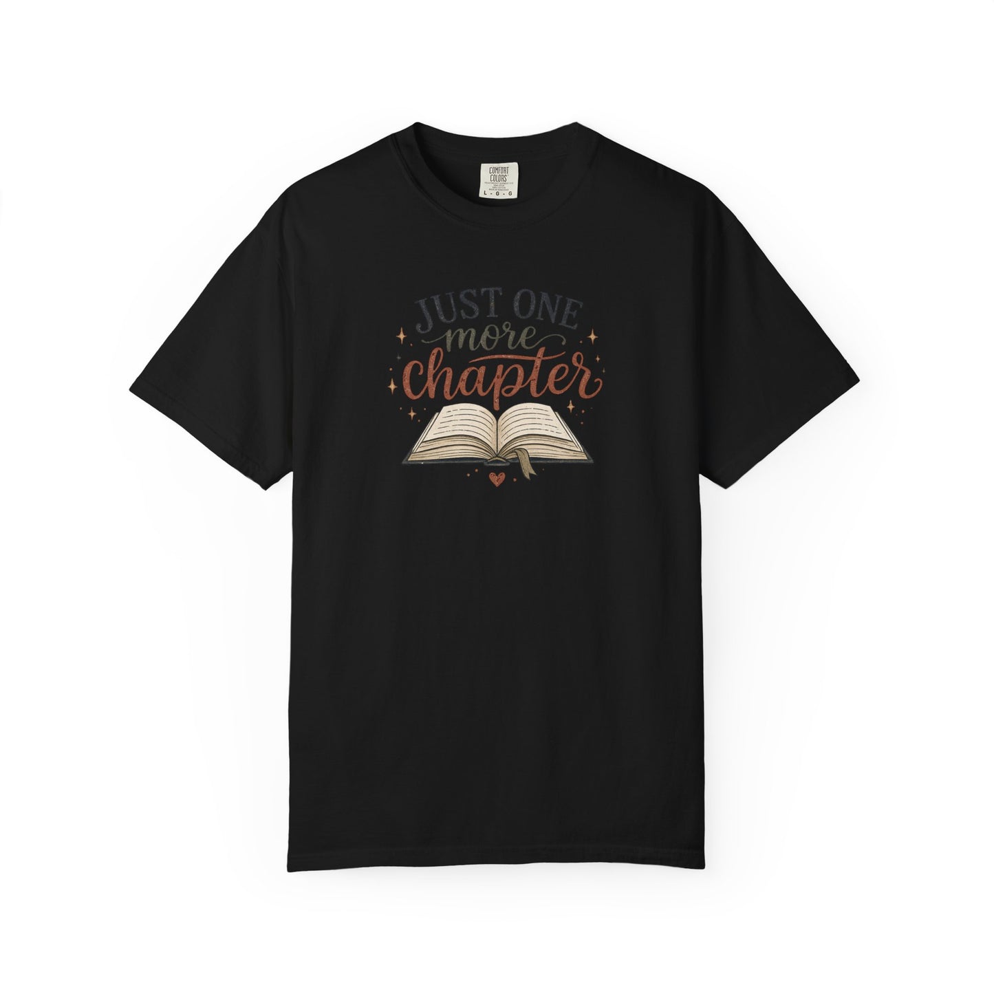 Just One More Chapter Shirt, Book Lover T-Shirt, Reader Graphic Tee, Cozy Reading Shirt, Bibliophile Gift, Bookish Tee