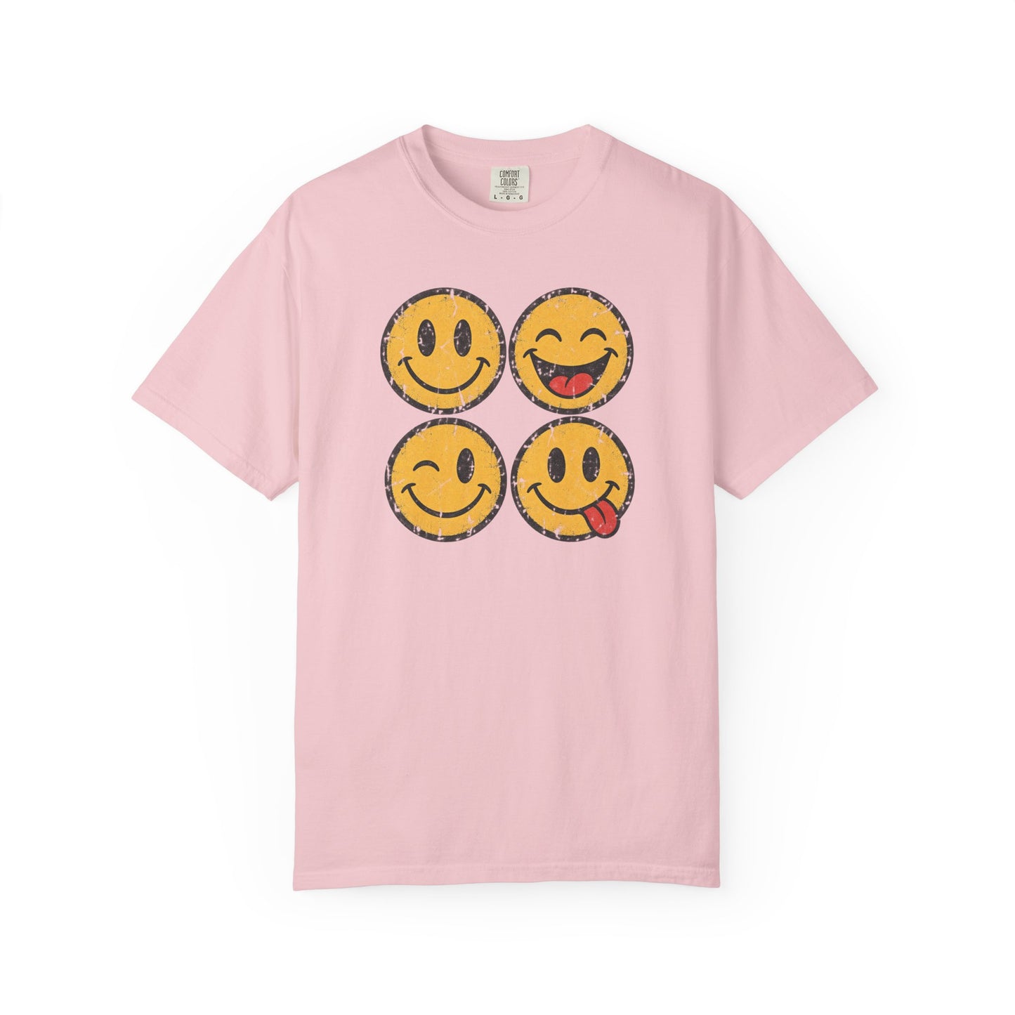 Vintage Happy Faces Graphic Tee