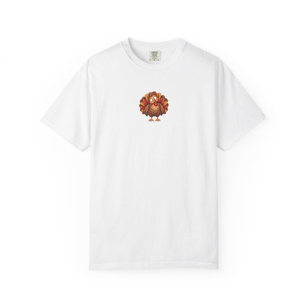 Cute Turkey Thanksgiving Tee | Comfort Colors 1717