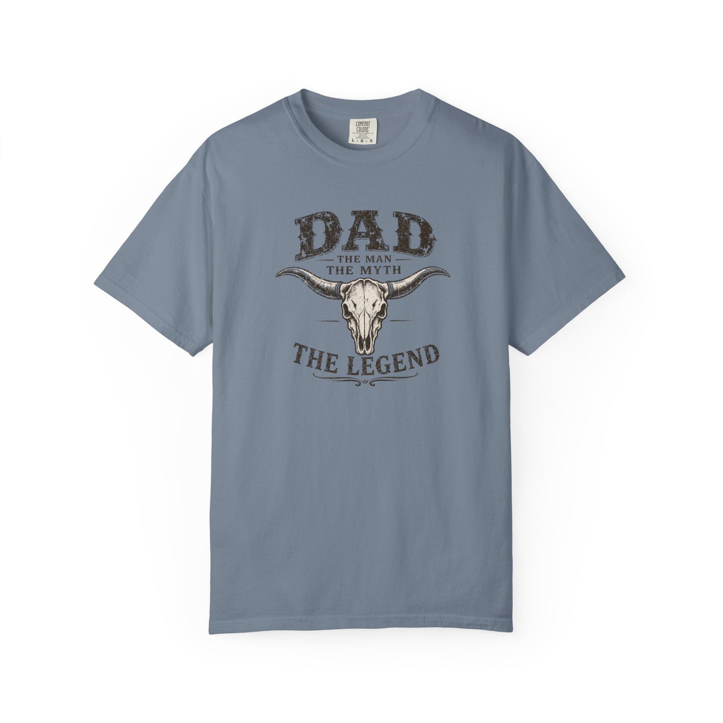 Western Dad Graphic Tee | Vintage Father’s Day Shirt | The Man The Myth The Legend Tee | Rustic Longhorn Dad Shirt
