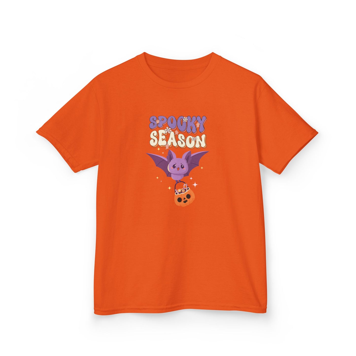 Spooky Season Bat Kids T-Shirt | Cute Halloween Youth Graphic Tee for Boys & Girls